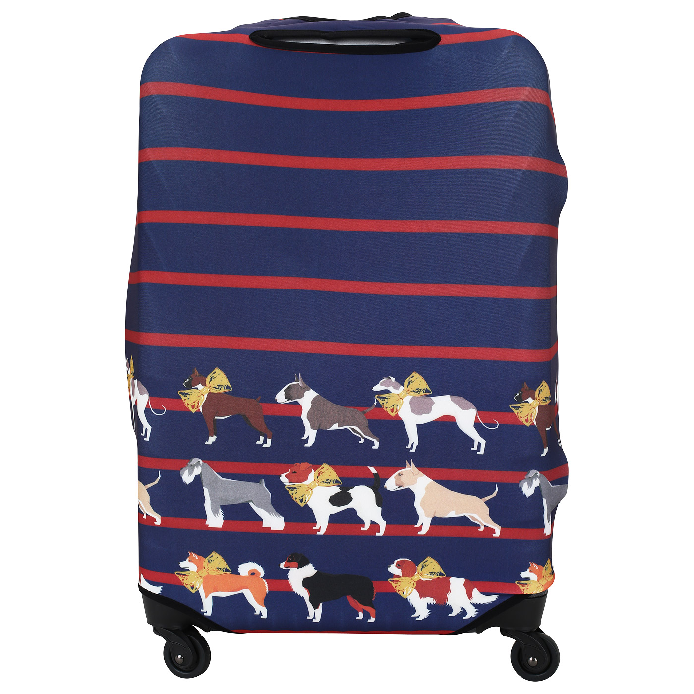 Прочный чехол для чемодана Eberhart Dogs in 3 Rows