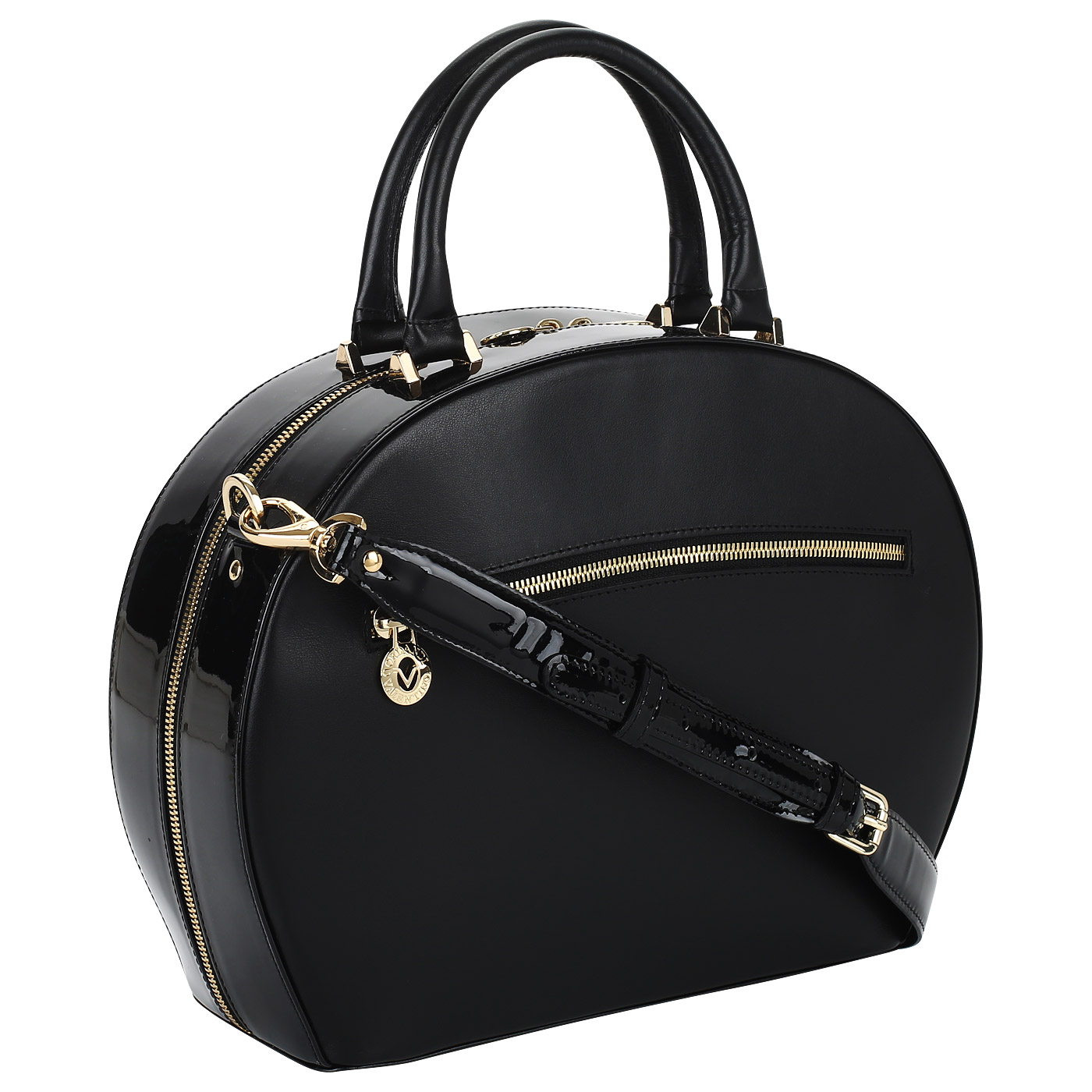 Кожаная сумка на двойной молнии Valentino Orlandi Elodie