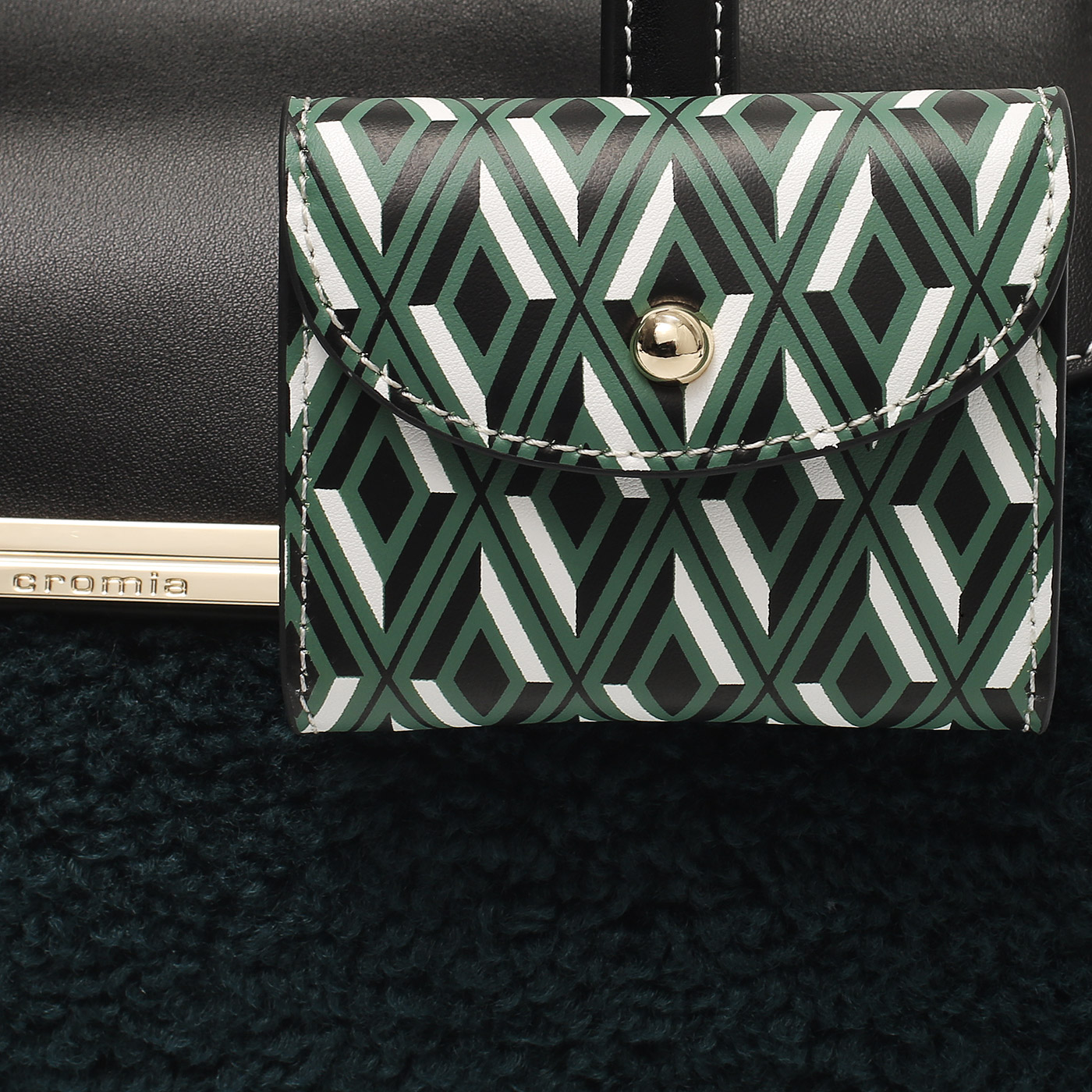 Меховая сумка с брелоком Cromia Isabel