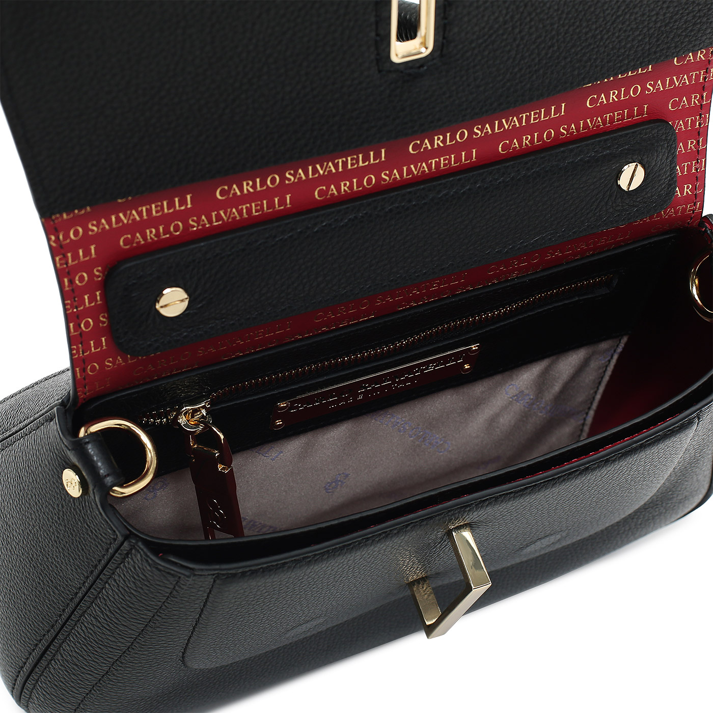Кожаная сумка Carlo Salvatelli Ives gemma
