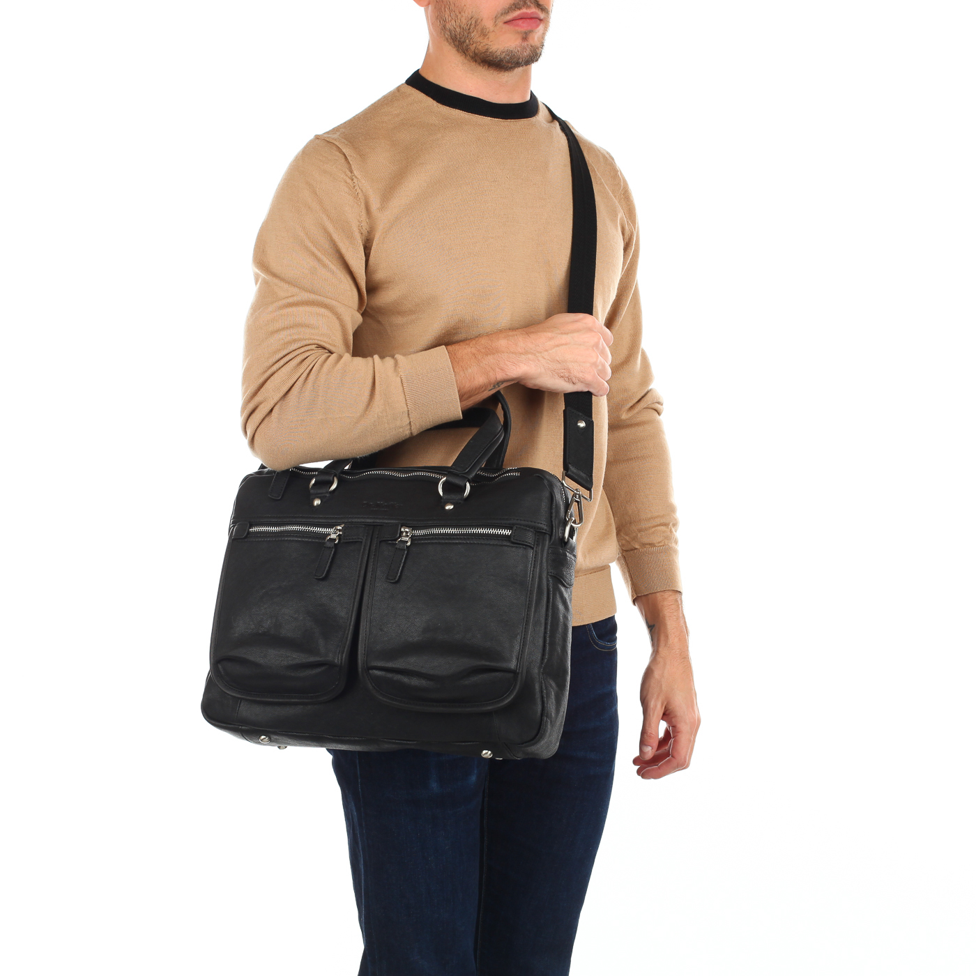 Деловая сумка на молнии Dr. Koffer 