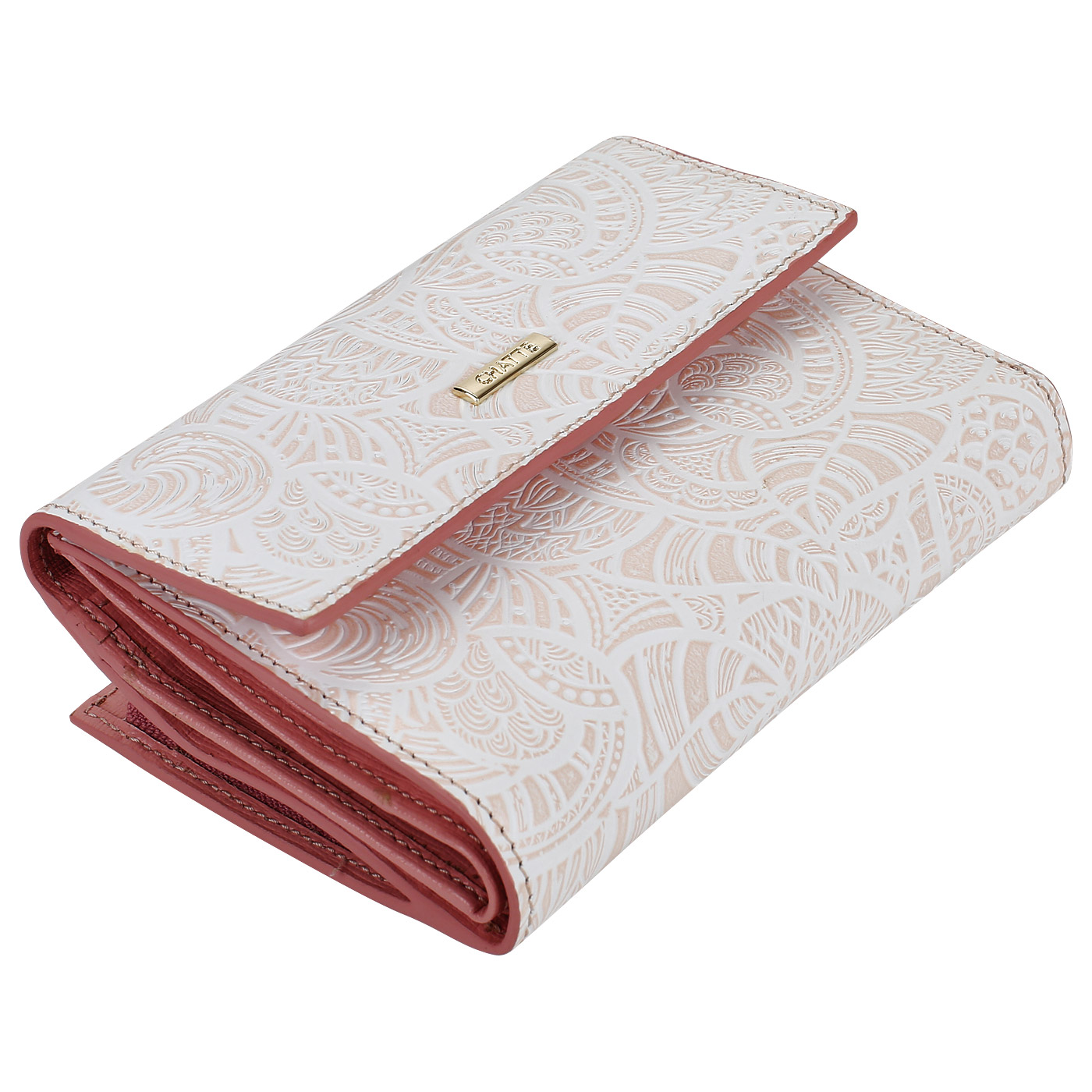 Кошелек с розовым тиснением Chatte Bloom