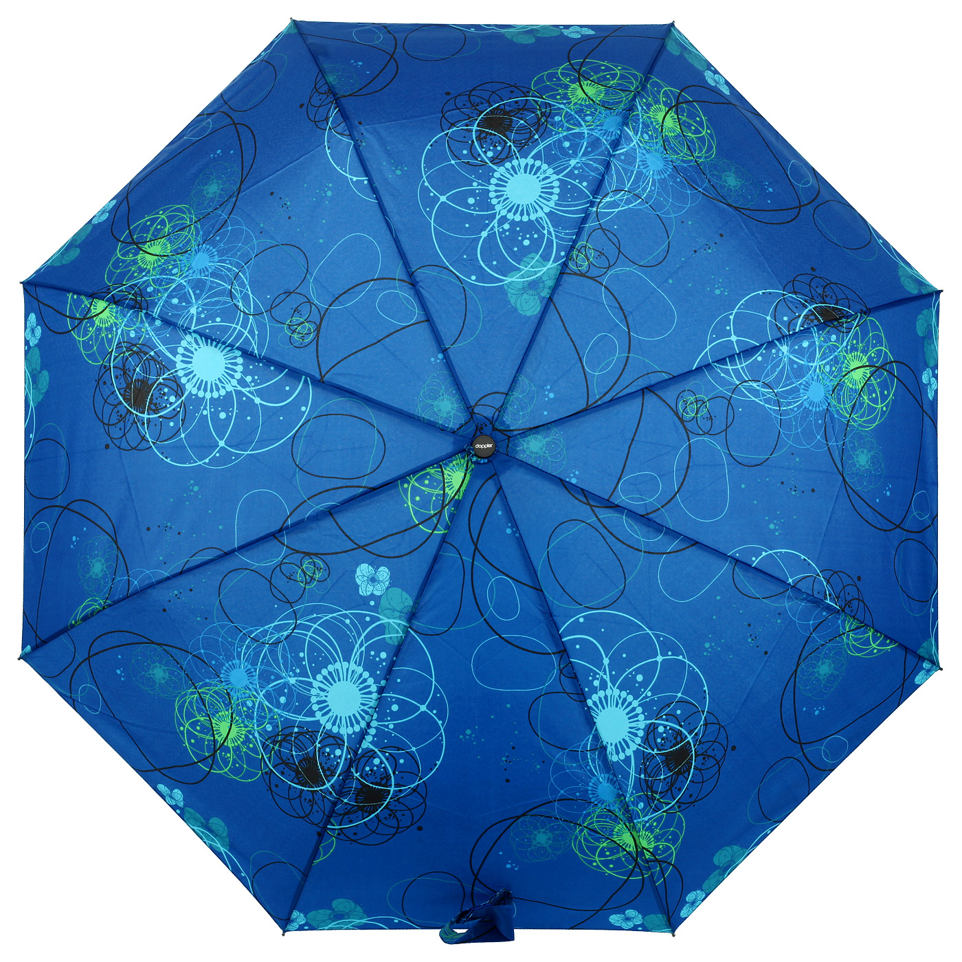 Синий зонт с принтом Doppler Barcelona
