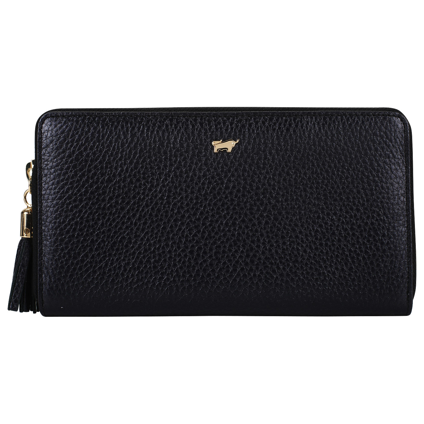 Braun Buffel Темно-синее портмоне на полную купюру