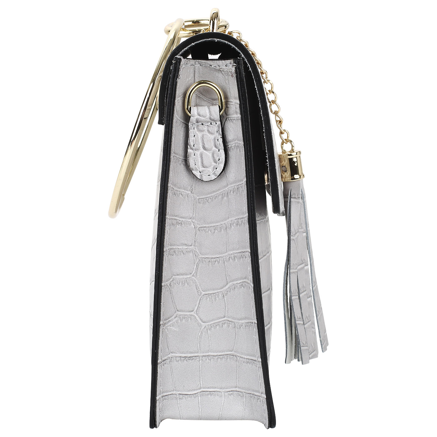 Кожаная сумочка на кнопке Piumelli Layla croco