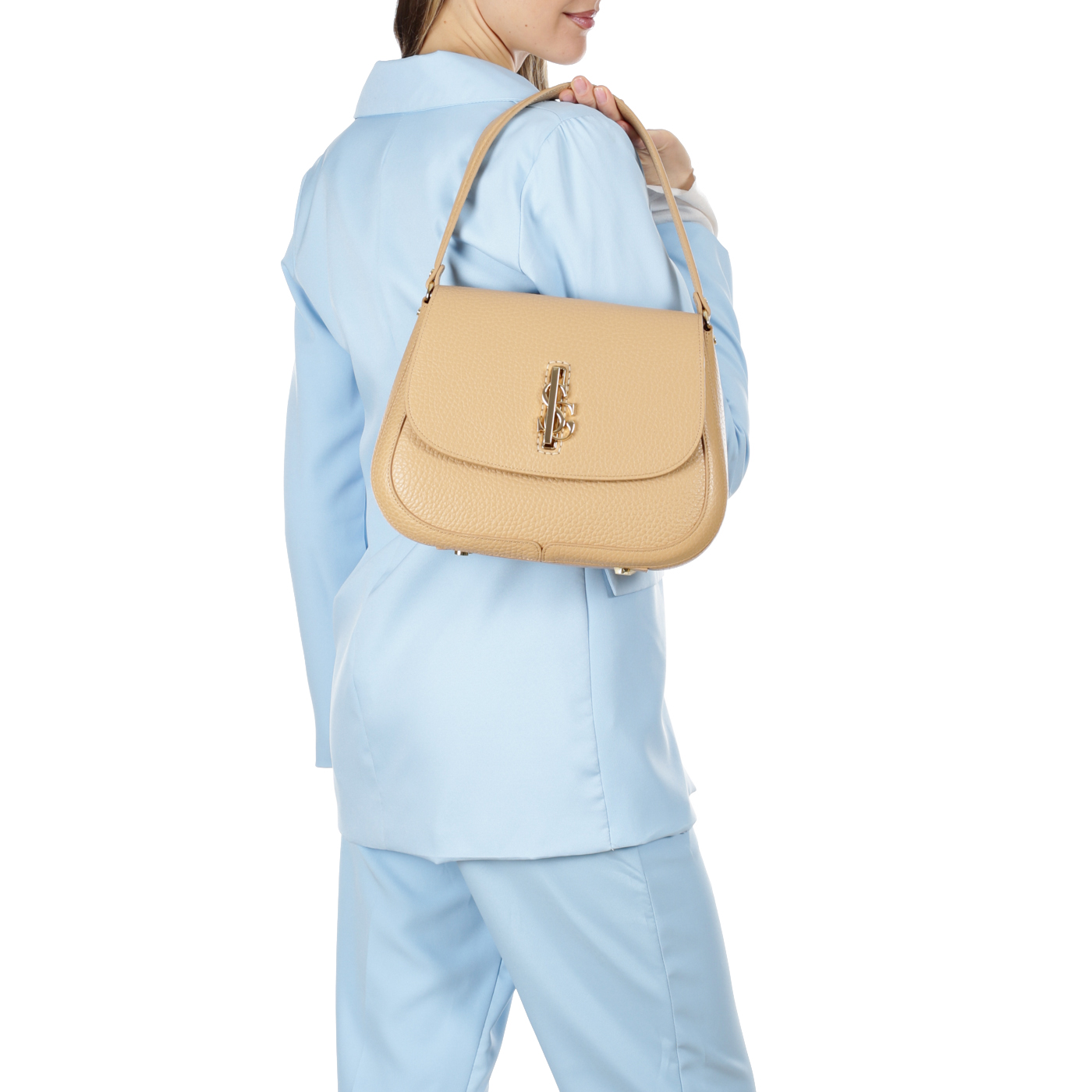 Кожаная сумка Carlo Salvatelli Ives cervino