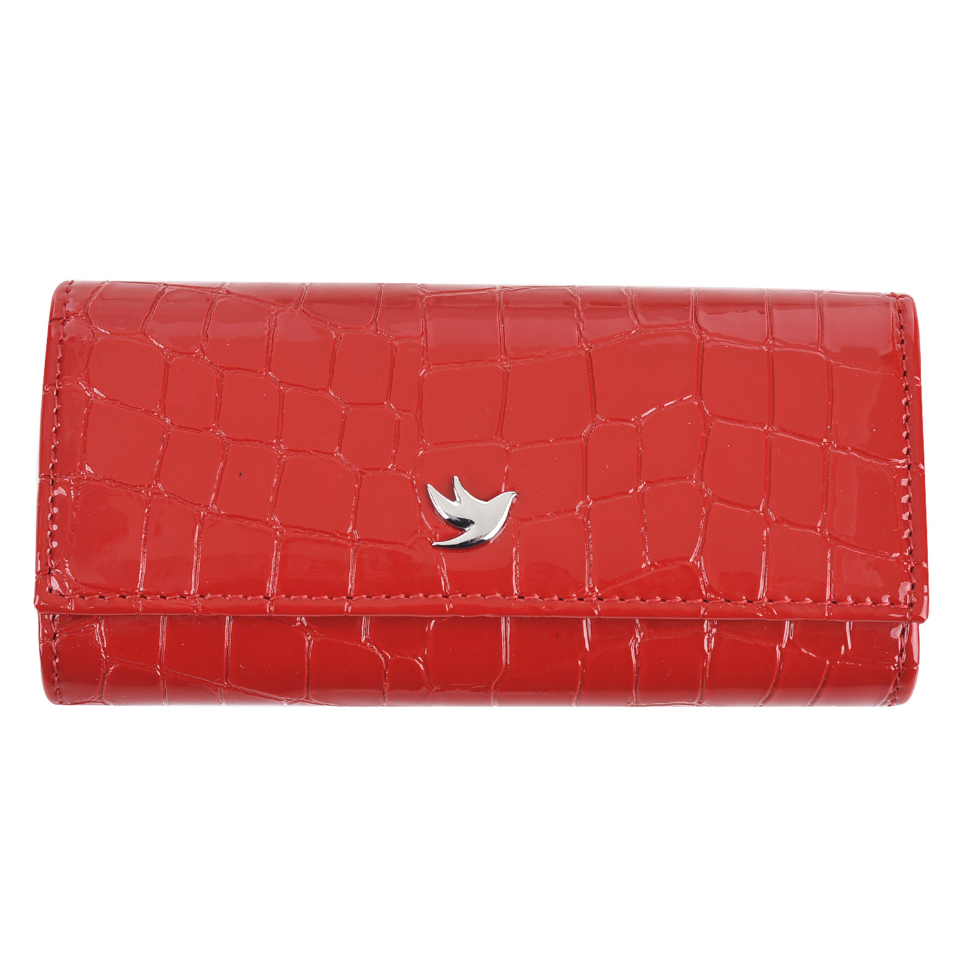 Aurelli Красная ключница с отделкой под крокодиловую кожу