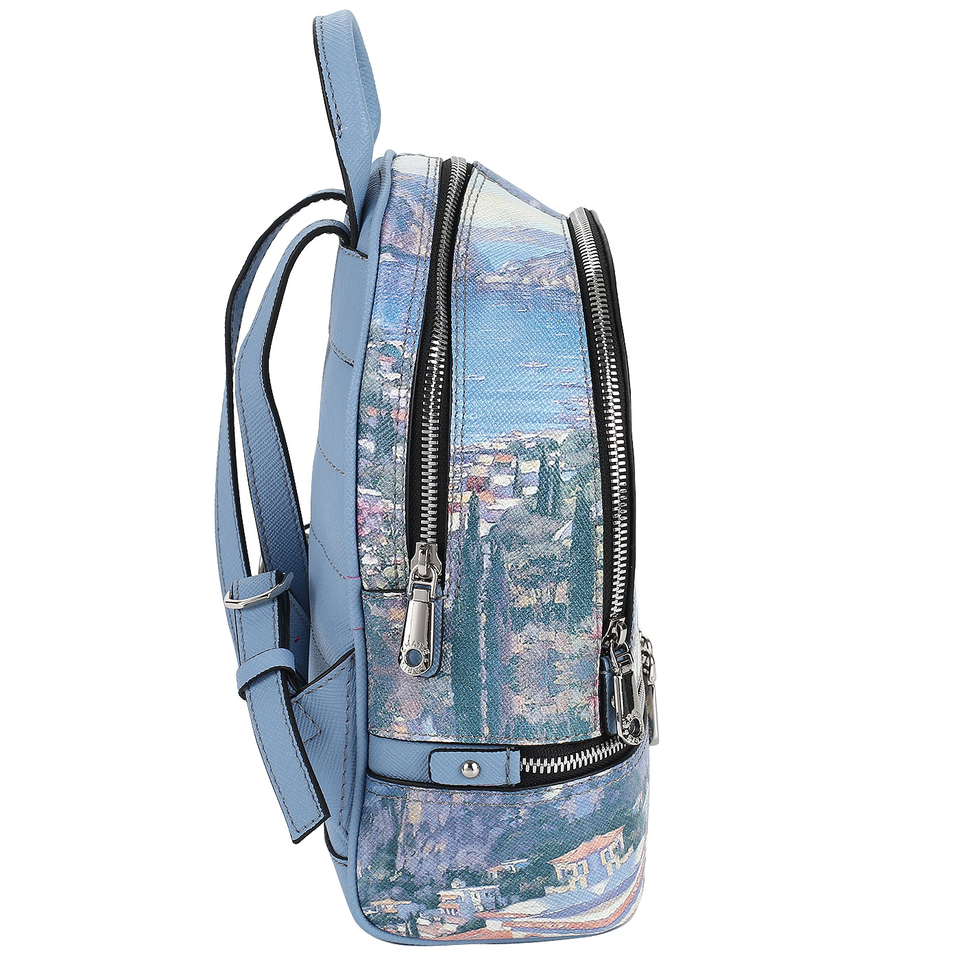 Сафьяновый рюкзачок с принтом Chatte 