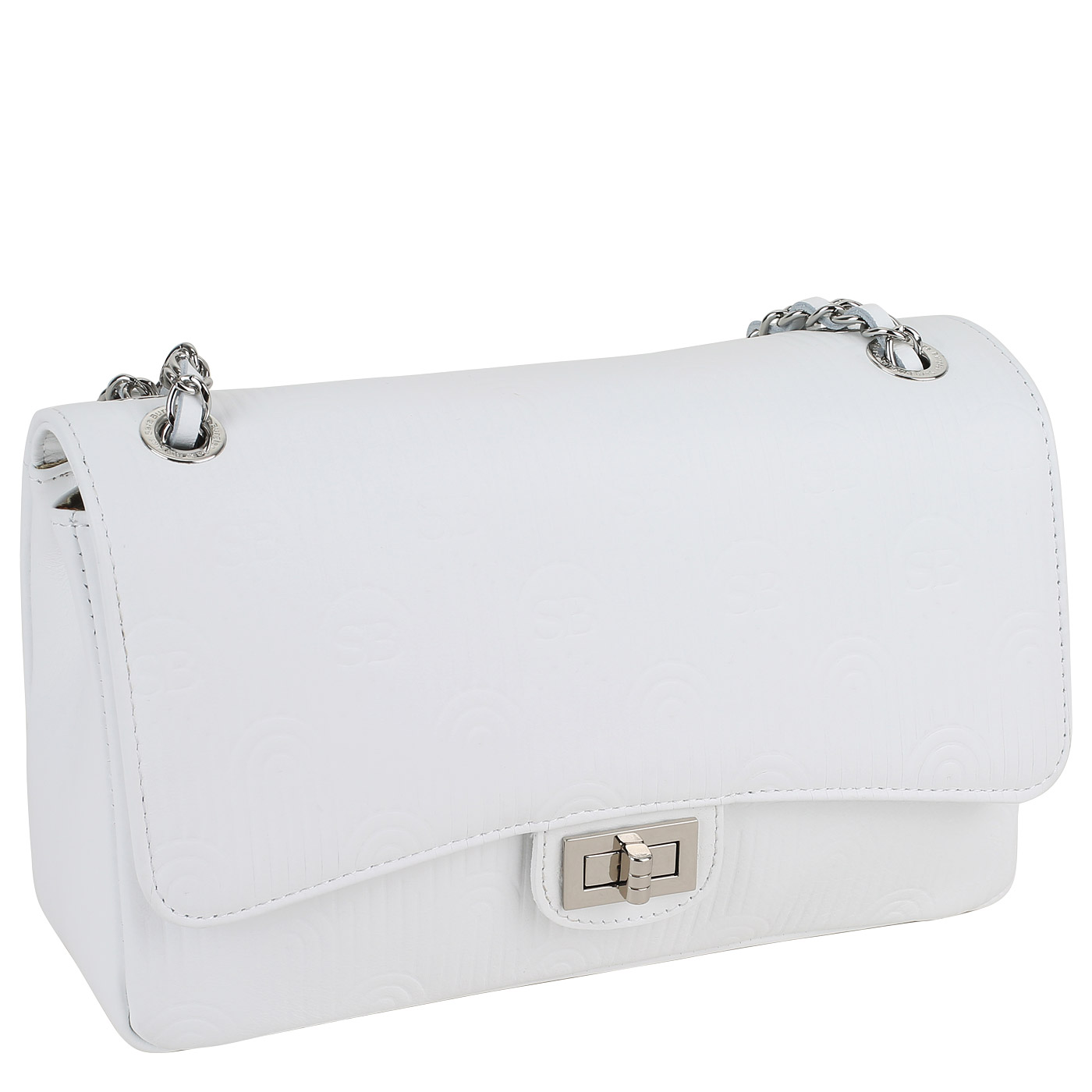 Кожаная сумка с цепочкой Sara Burglar Elena Gem