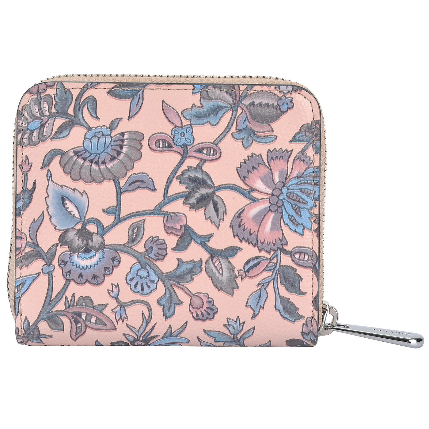 Компактное кожаное портмоне с принтом Aurelli Alma fiore